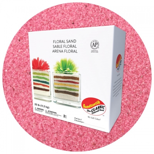 Floral Colored Sand - Pink - 25 lb (11.4 kg) Box