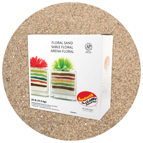 Floral Colored Sand - Beach - 25 lb (11.4 kg) Box *SHIPPING INCLUDED via USPS within USA*
