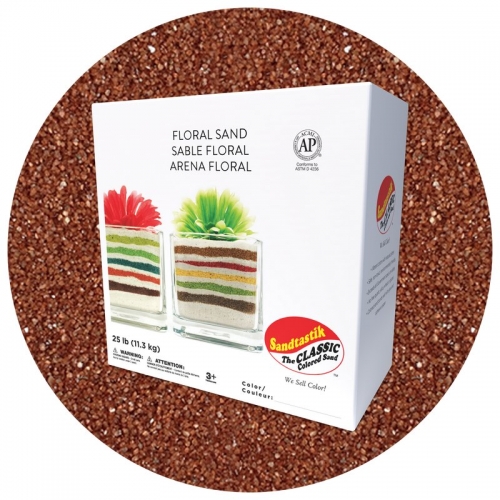 Floral Colored Sand - Marsala - 25 lb (11.4 kg) Box *SHIPPING INCLUDED via USPS within USA*