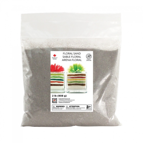 Floral Colored Sand - Dark Silver - 2 lb (908 g) Bag