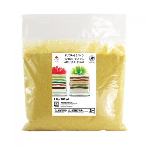 Floral Colored Sand - Buttercup - 2 lb (908 g) Bag