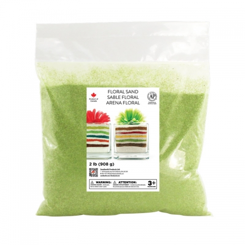 Floral Colored Sand - Sour Apple - 2 lb (908 g) Bag