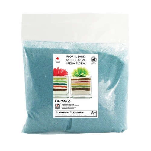 Floral Colored Sand - Caribbean Mist - 2 lb (908 g) Bag