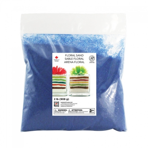 Floral Colored Sand - Baja Blue - 2 lb (908 g) Bag