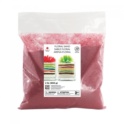 Floral Colored Sand - Dark Red - 2 lb (908 g) Bag