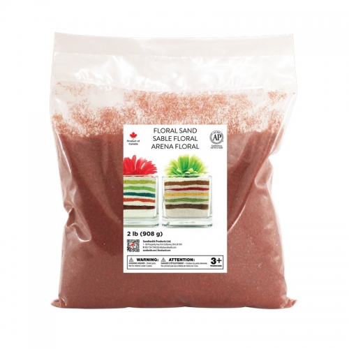 Floral Colored Sand - Marsala - 2 lb (908 g) Bag