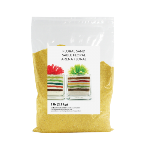 Floral Colored Sand - Banana - 5 lb (2.3 kg) Bag