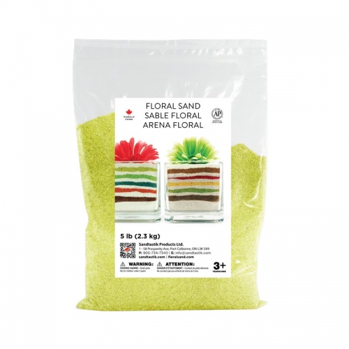 Floral Colored Sand - Lemon Drop - 5 lb (2.3 kg) Bag