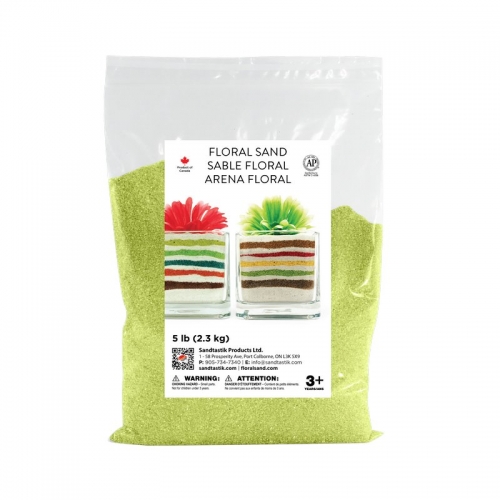 Floral Colored Sand - Wild Lime - 5 lb (2.3 kg) Bag