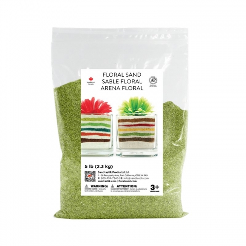 Floral Colored Sand - Sour Apple - 5 lb (2.3 kg) Bag