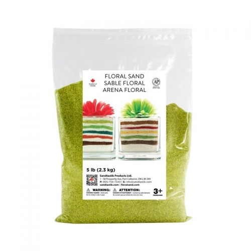 Floral Colored Sand - Cress Green - 5 lb (2.3 kg) Bag