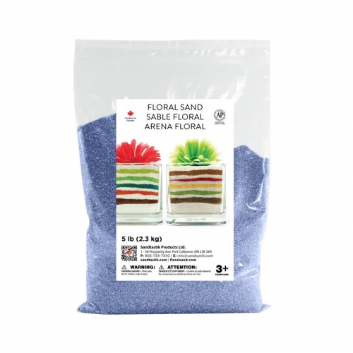 Floral Colored Sand - Blue Danube - 5 lb (2.3 kg) Bag