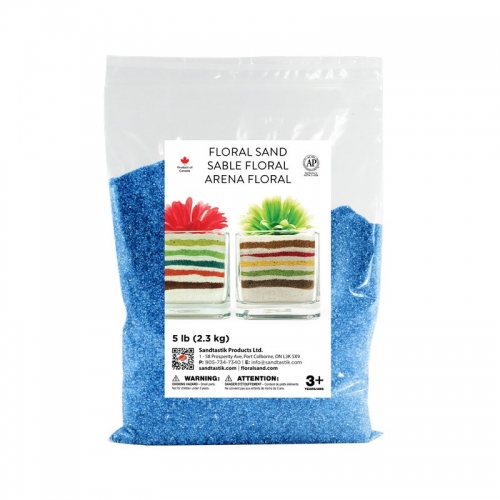 Floral Colored Sand - Blue Hawaii - 5 lb (2.3 kg) Bag