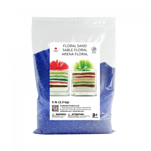 Floral Colored Sand - Baja Blue - 5 lb (2.3 kg) Bag