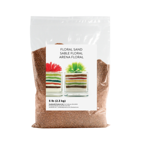 Floral Colored Sand - Coffee - 5 lb (2.3 kg) Bag