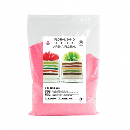 Floral Colored Sand - Pink - 5 lb (2.3 kg) Bag