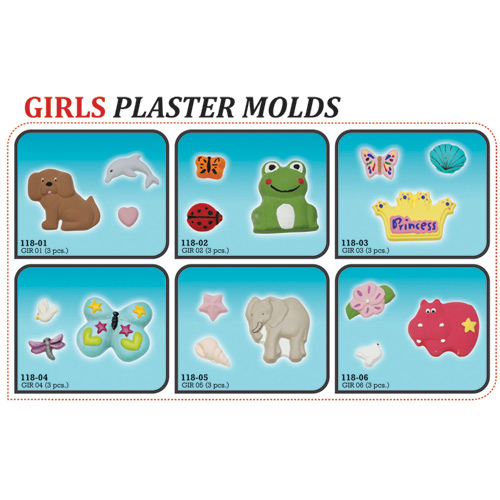 Plaster Molds - Girls