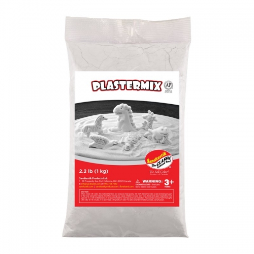 PLASTERMIX Plaster of Paris, Arctic White, 2.2 lb (1 kg)