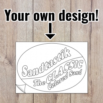 Peel 'N Stick Sand Art Boards - Custom Design - 5x7-inch