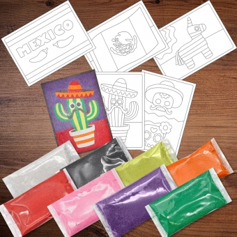 Peel 'N Stick Sand Art Kit - Mexico