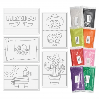 Peel 'N Stick Sand Art Kit - Mexico