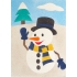 Peel 'N Stick Sand Art Board #24 - Snowman