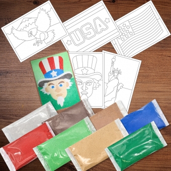 Peel 'N Stick Sand Art Kit - USA