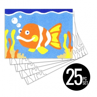 Peel 'N Stick Sand Art Board #19 - Goldfish Multi Set *SHIPPING INCLUDED via USPS within USA*
