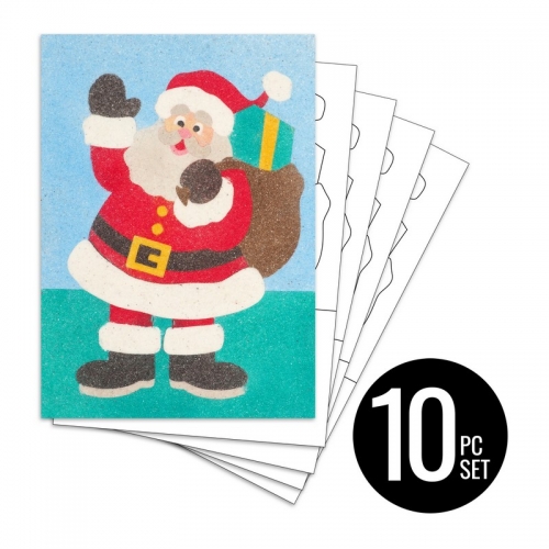 Peel 'N Stick Sand Art Board #26 - Santa Multi Set *SHIPPING INCLUDED via USPS within USA*