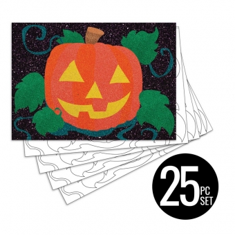 Peel 'N Stick Sand Art Board #29 - Jack-O'-Lantern Multi Set *SHIPPING INCLUDED via USPS within USA*
