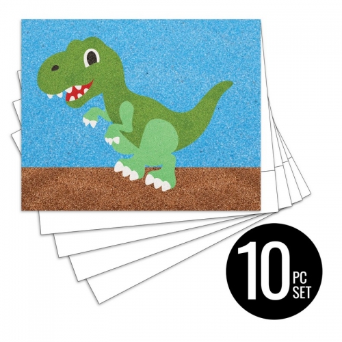 Peel 'N Stick Sand Art Board #31 - Tyrannosaurus Multi Set *SHIPPING INCLUDED via USPS within USA*