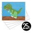 Peel 'N Stick Sand Art Board #31 - Tyrannosaurus Multi Set *SHIPPING INCLUDED via USPS within USA*