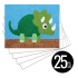 Peel 'N Stick Sand Art Board #32 - Triceratops Multi Set *SHIPPING INCLUDED via USPS within USA*