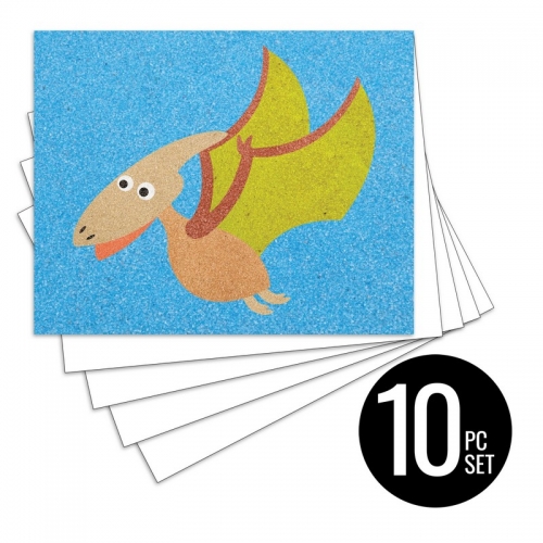 Peel 'N Stick Sand Art Board #33 - Pterodactyl Multi Set *SHIPPING INCLUDED via USPS within USA*