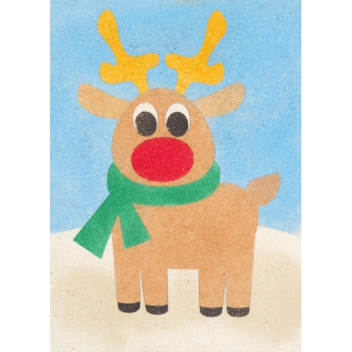 Peel 'N Stick Sand Art Board #27 - Reindeer