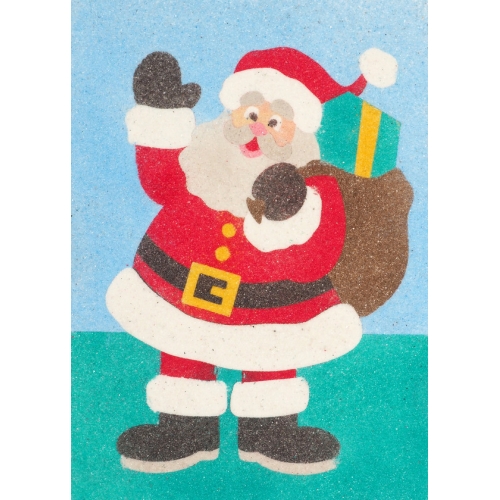 Peel 'N Stick Sand Art Board #26 - Santa