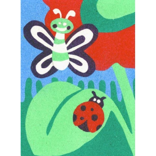 Peel 'N Stick Sand Art Board #3 - Butterfly & Ladybug