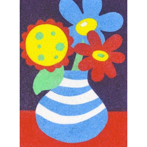Peel 'N Stick Sand Art Board #7 - Fresh Flowers In A Vase