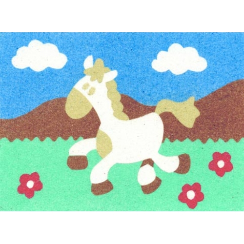 Peel 'N Stick Sand Art Board #10 - Galloping Horse