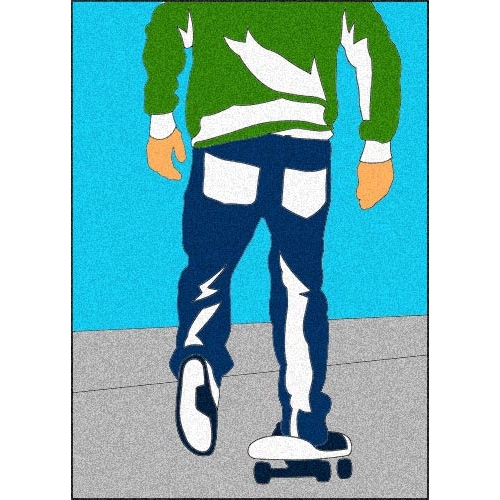 Peel 'N Stick Sand Art Board #17 - Skater Dude