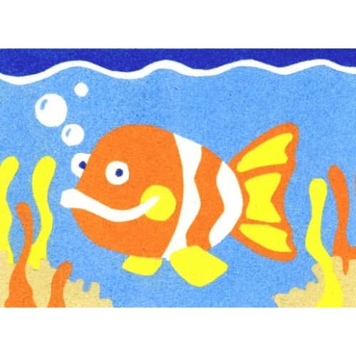 Peel 'N Stick Sand Art Board 19 Goldfish