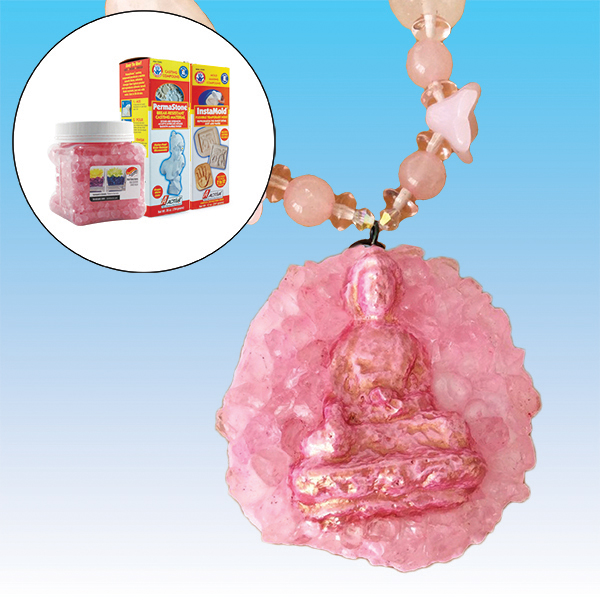 DIY Craft Kit: Crystal Buddha Statement Necklace