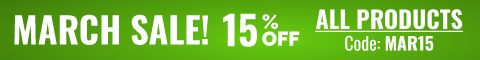 Get 15% off with coupon code MAR15 during our March Sale!
