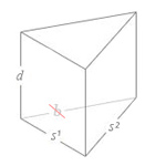 Calculate the bulk sand volume needed for a triangular sandbox