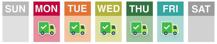 Weekly Shipping Calendar - Sandtastik Products Ltd. Weekly Shipping Calendar - Sandtastik Products Ltd.