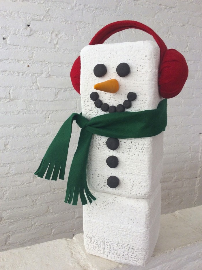 Craft Project: Blocky the Snowman 32